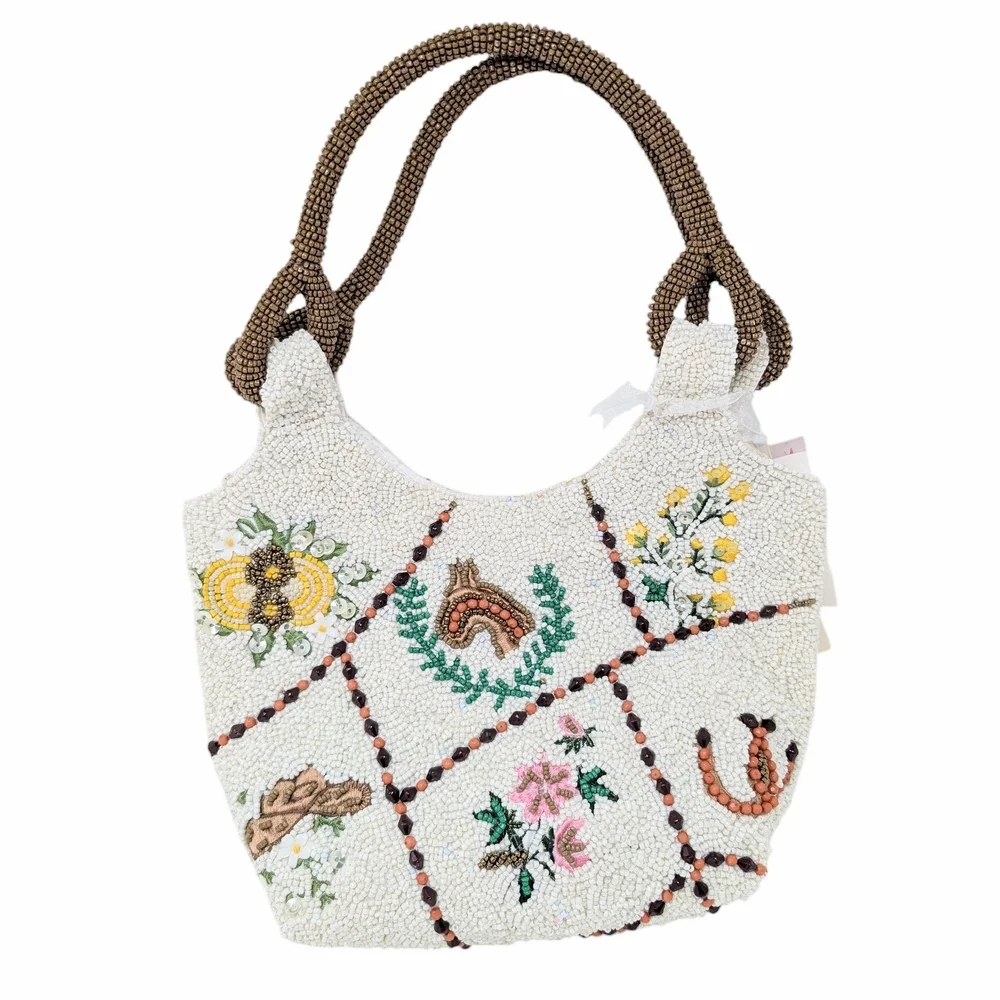 Viral TikTok Western Beaded Bag NWT Tjmaxx Country Horse - Picture 1 of 5